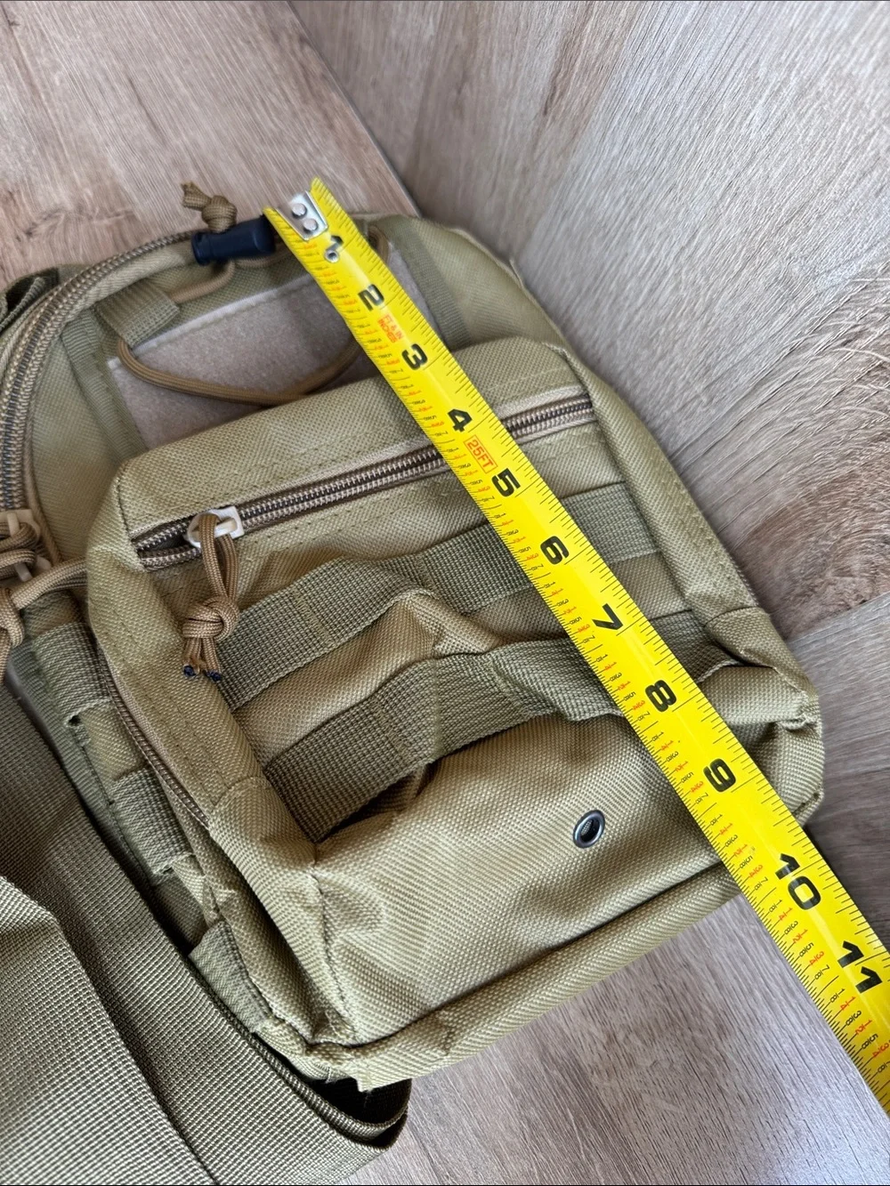 Unlisted Olive Tan Tactical Military Crossbody Sling Bag